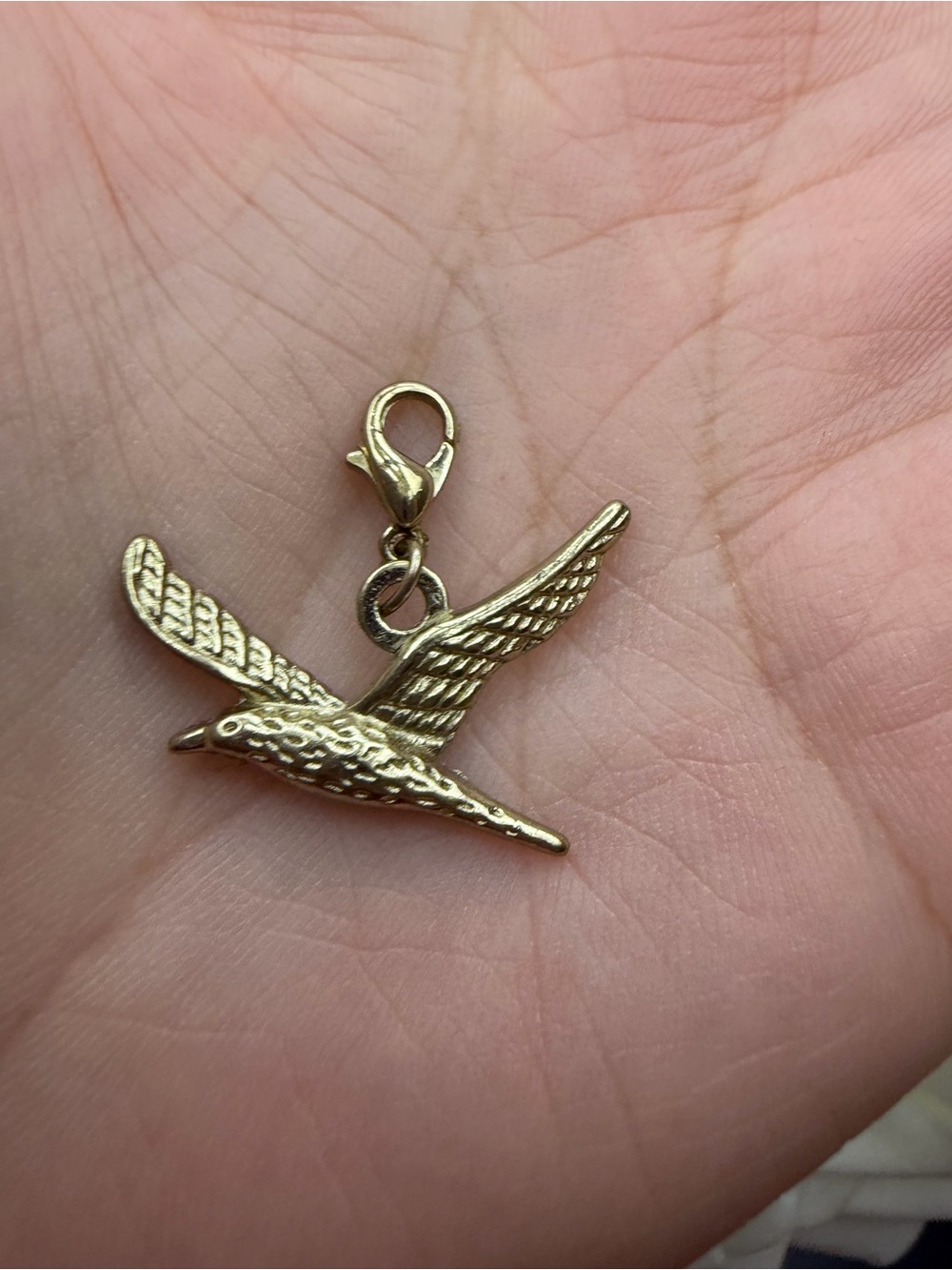 Gold Bird Charm Pendant for  Bird Accessories